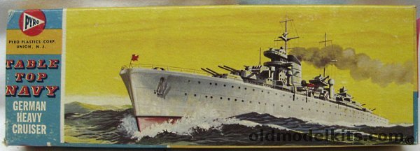Pyro 1/1200 German Heavy Cruiser Prinz Eugen - Table Top Navy Series, 381-49 plastic model kit